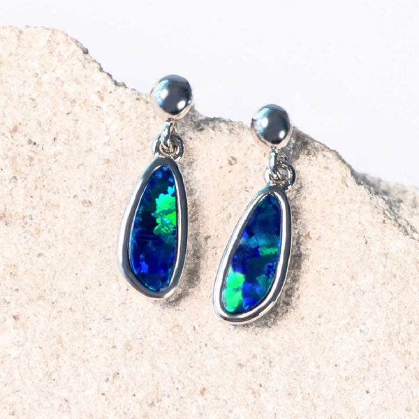 opal earrings with australian opals