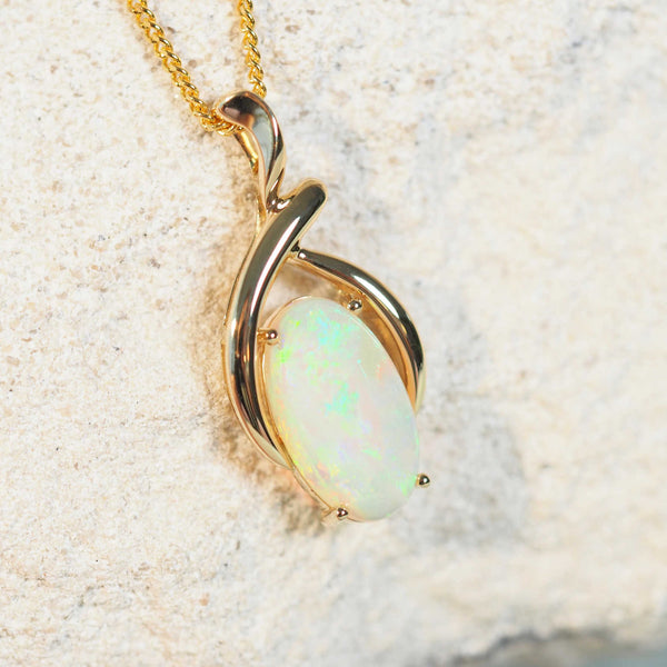 green crystal opal pendant