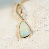 crystal opal pendant