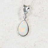 Luxury opal jewelry – Elara Opal Pendant with diamonds