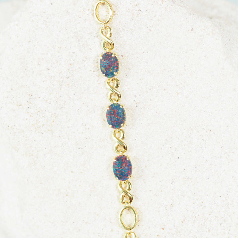 eternity design opal bracelet