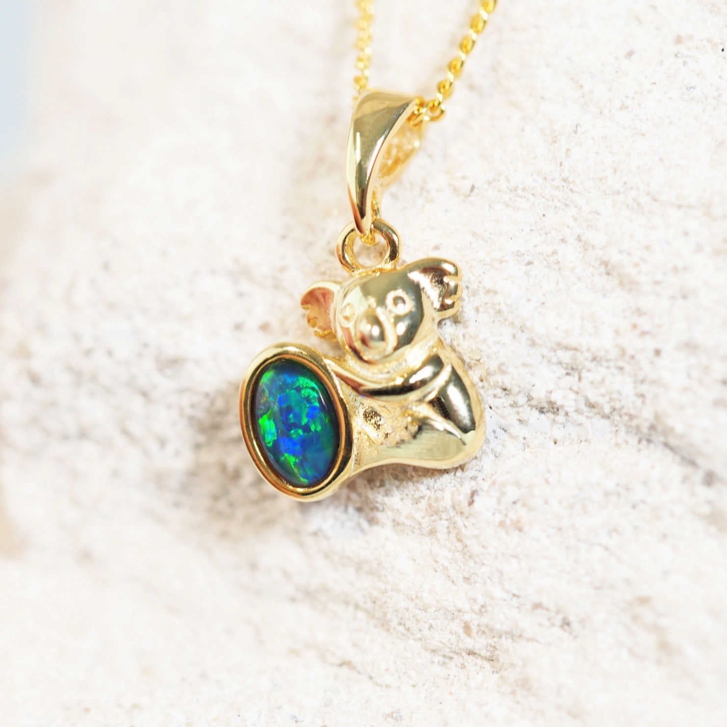 koala opal pendant