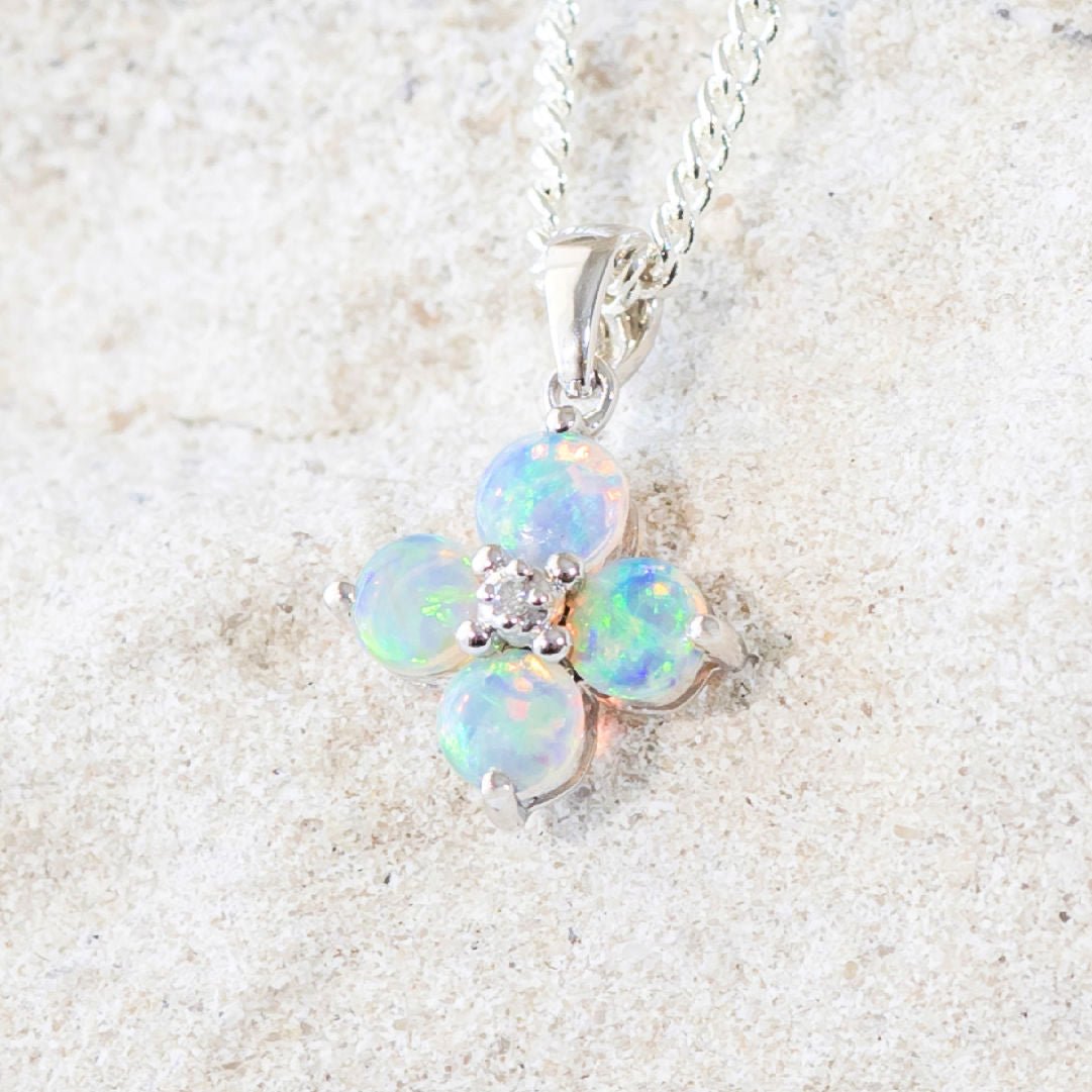 crystal opal pendant