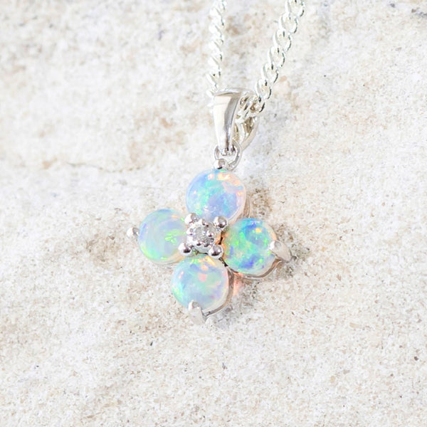 crystal opal pendant