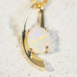 colourful crystal opal pendant