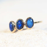 blue opal ring