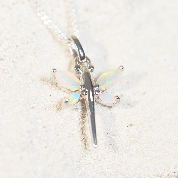 dragonfly opal pendant