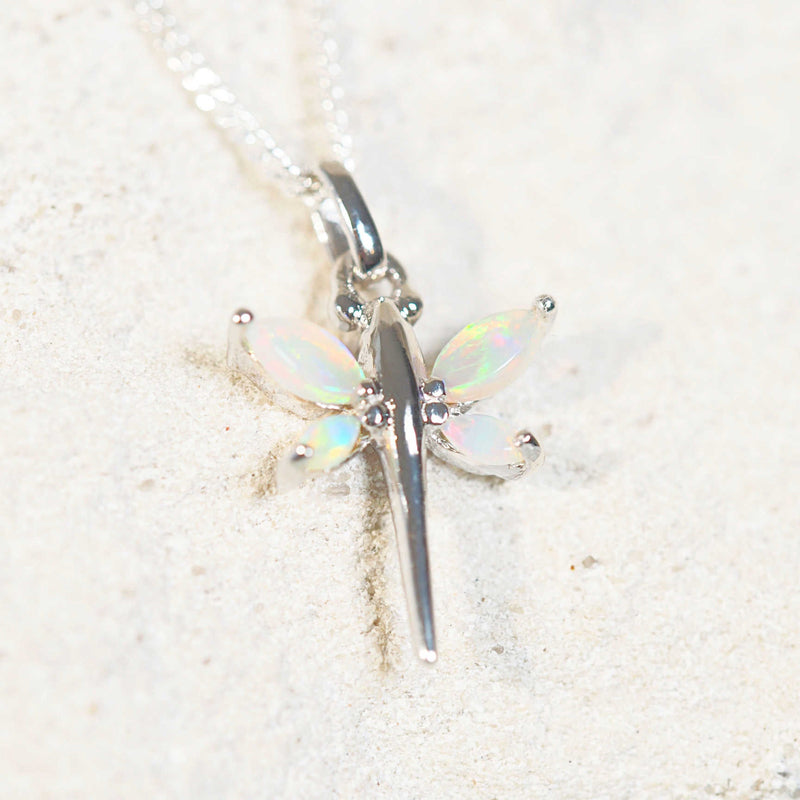 dragonfly opal pendant