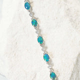 blue and green opal bracelet