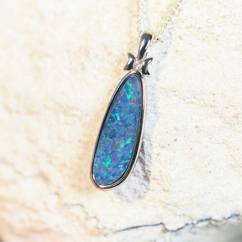 opal pendant set in sterling silver