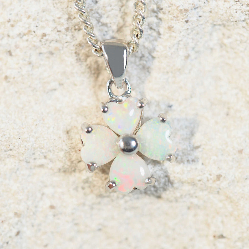 colourful opal pendant