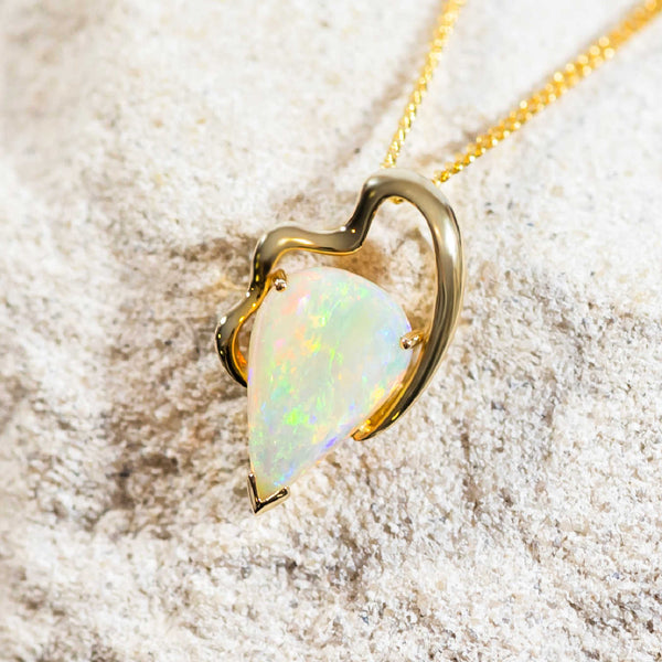 Opal on sale locket necklace