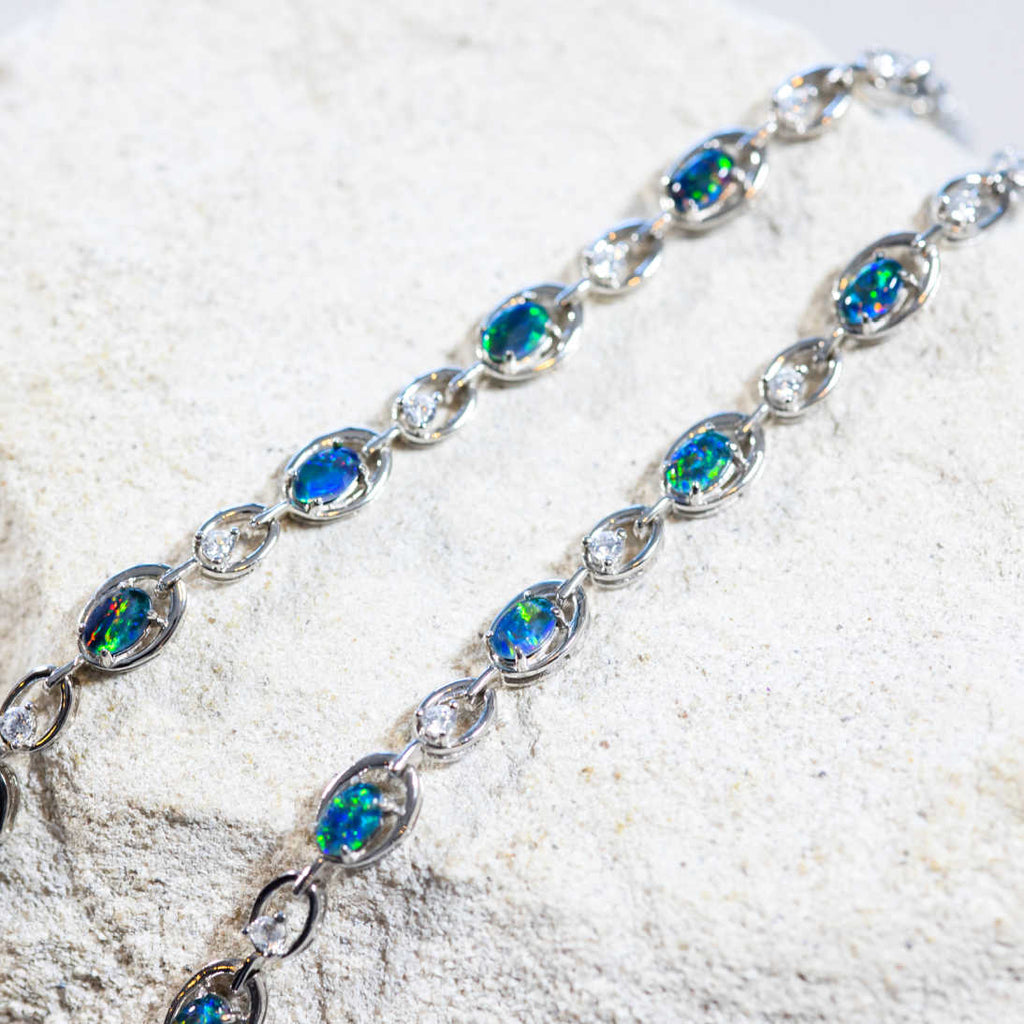 October Birthday Gifts  Opal Jewelry  Opal Bracelet   Etsy  Opal cuff  bracelet Australian opal jewelry Opal bracelet