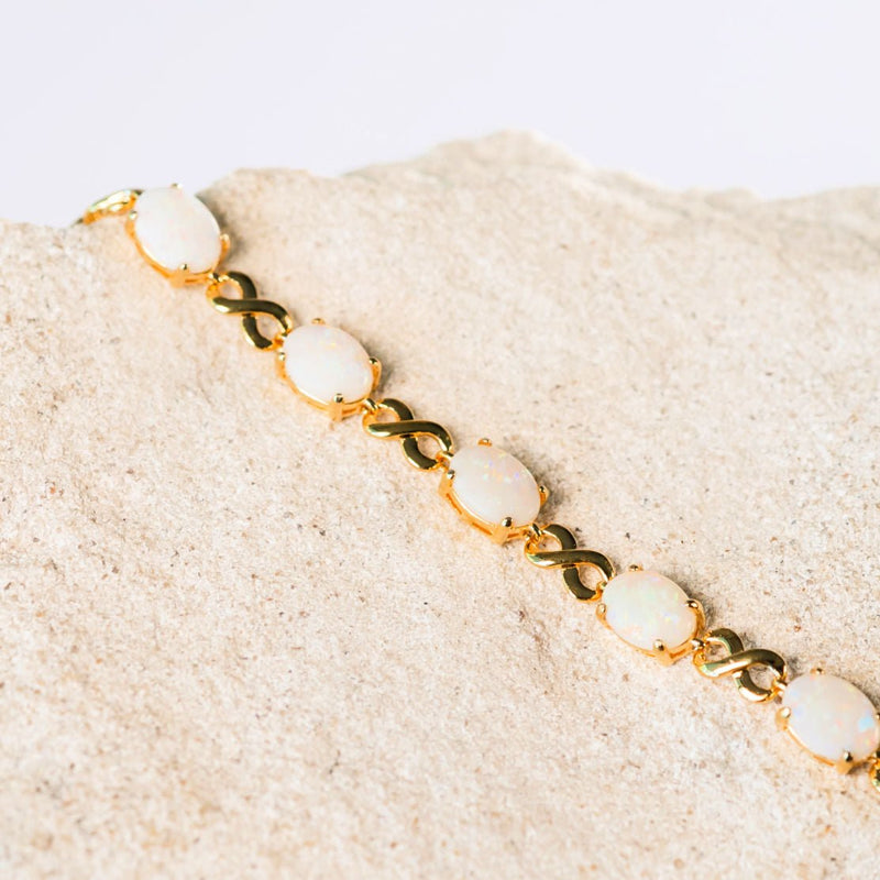 Parle White Gold Opal Doublet Bracelet BMDBT3A1571WI | The Jewelry Source |  El Segundo, CA