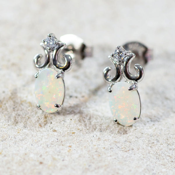 Tear Drop Opal Studs – SP Inc.