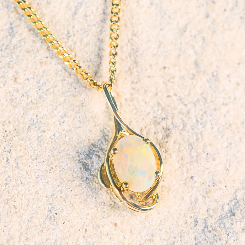 'Kassidy' 9ct Gold Crystal Opal Necklace